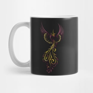 Gold-Purple Flying Phoenix Mug